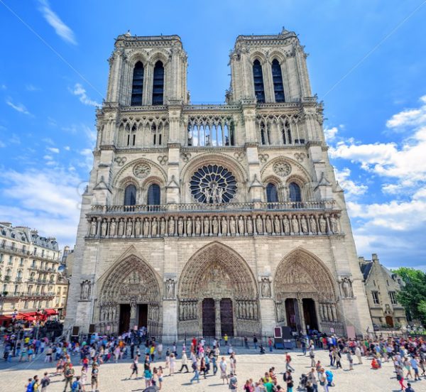 Gothic Cathedral Notre-Dame De Paris, France - GlobePhotos - Royalty ...