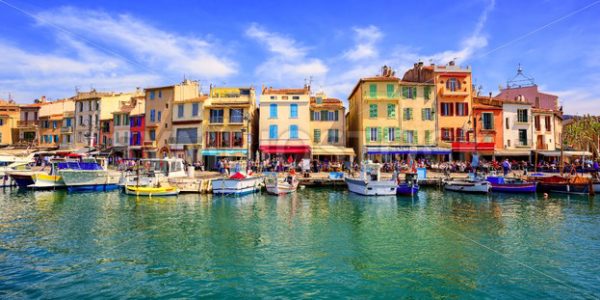 Cassis old town port promenade, Provence, France - GlobePhotos ...