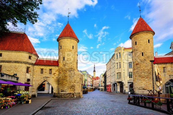 Viru Gate, old town of Tallinn, Estonia - GlobePhotos - royalty free stock images