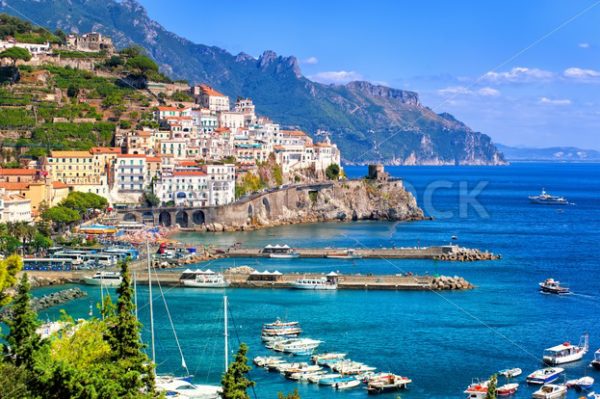 Amalfi town in southern Italy near Naples - GlobePhotos - royalty free stock images