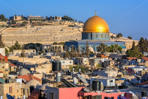 Golden Dome of the Rock Mosque, Jerusalem, Israel - GlobePhotos - royalty free stock images