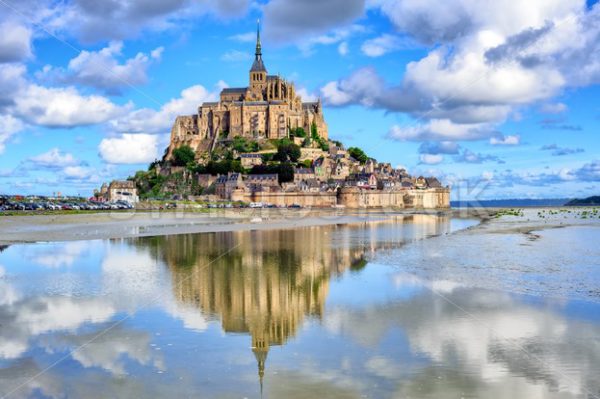 Le Mont-Saint-Michel island, Normandy, France - GlobePhotos - royalty free stock images