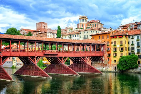 Ponte degli Alpini Bridge, Bassano del Grappa, Italy - GlobePhotos - royalty free stock images