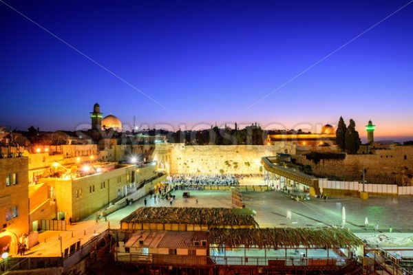 The Western Wall and Temple Mount, Jerusalem, Israel - GlobePhotos - royalty free stock images