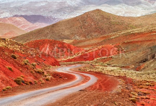 Winding road in Atlas mountains, Morocco - GlobePhotos - royalty free stock images