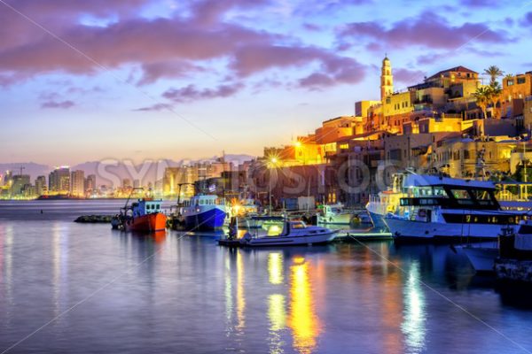 Yafo old town port on sunset, Tel Aviv, Israel - GlobePhotos - royalty free stock images