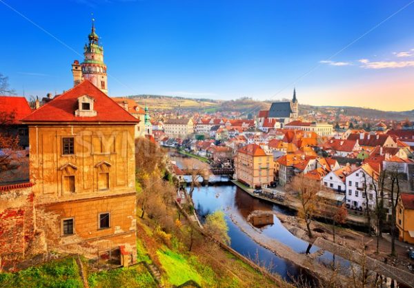 Cesky Krumlov Old Town, Czech Republic - GlobePhotos - royalty free stock images