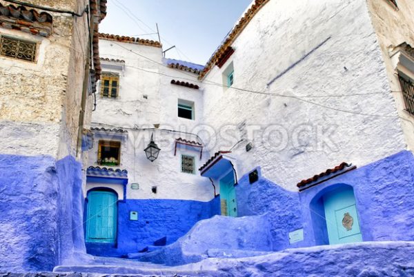 Medina of the blue town Chefchaouen, Morocco - GlobePhotos - royalty free stock images