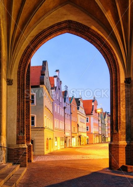 Old gothic town Landshut, Bavaria, Germany - GlobePhotos - royalty free stock images