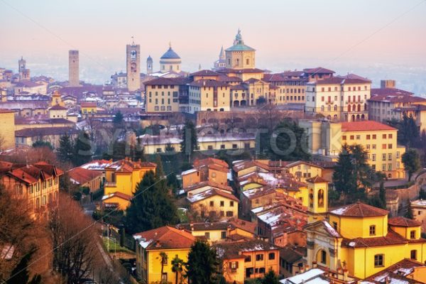 Old town of Bergamo, Lombardy, Italy - GlobePhotos - royalty free stock images