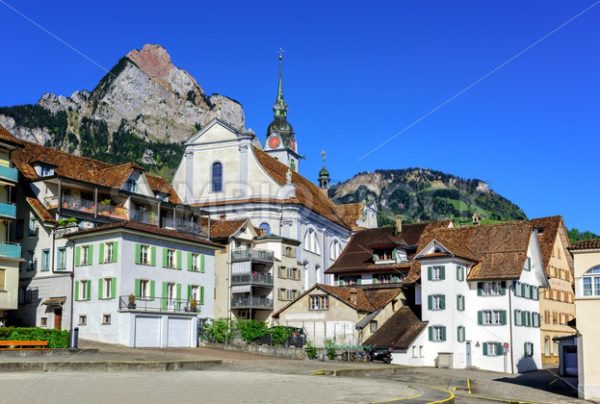 The little town of Schwyz in central Switzerland - GlobePhotos - royalty free stock images