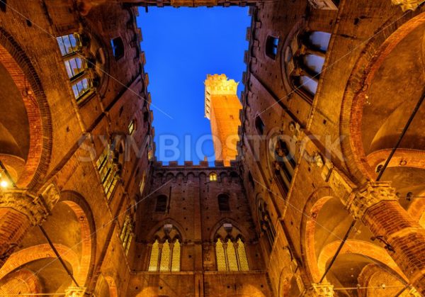 Torre del Mangia tower, Siena, Tuscany, Italy - GlobePhotos - royalty free stock images