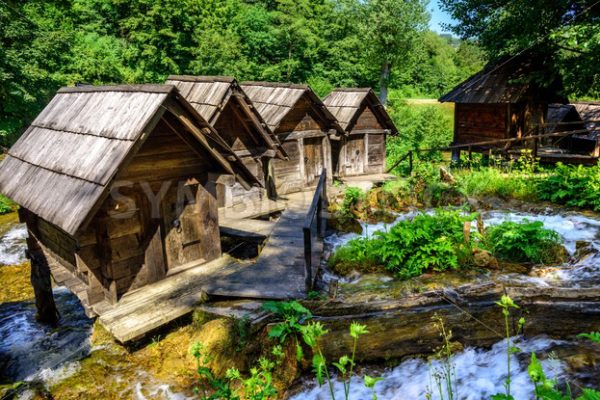 Jajce watermills, Bosnia and Herzegovina - GlobePhotos - royalty free stock images