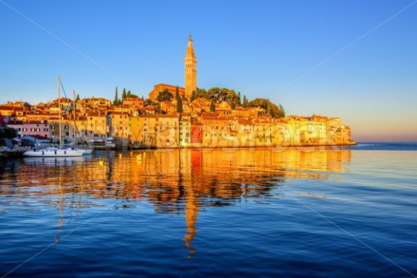 Old town of Rovinj, Croatia, on sunrise - GlobePhotos - royalty free stock images