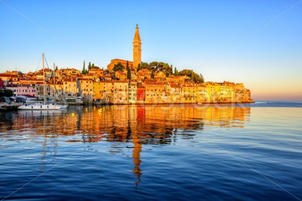 Old town of Rovinj, Croatia, on sunrise - GlobePhotos - royalty free stock images