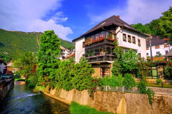 Traditional house in ottoman style, Travnik, Bosnia - GlobePhotos - royalty free stock images