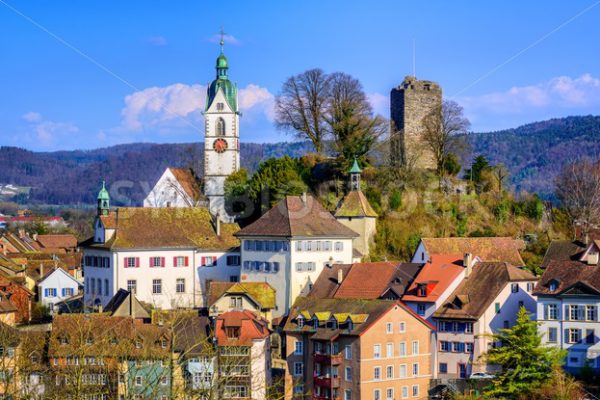 Medieval old town Laufenburg, Switzerland - GlobePhotos - royalty free stock images