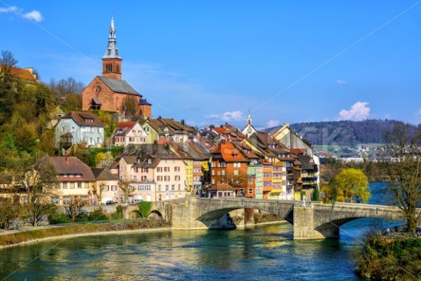 Old Town Laufenburg on Rhine, Germany - GlobePhotos - royalty free stock images