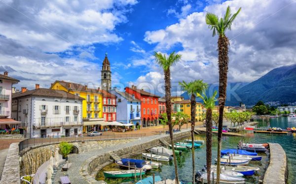 Ascona old town on Lago Maggiore, Switzerland - GlobePhotos - royalty free stock images