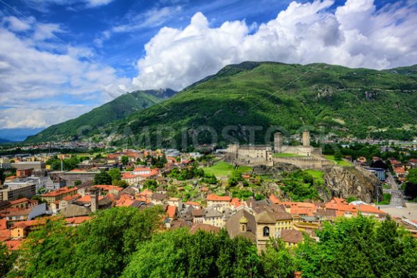 Bellinzona Old Town, swiss Alps, Switzerland - GlobePhotos - royalty free stock images