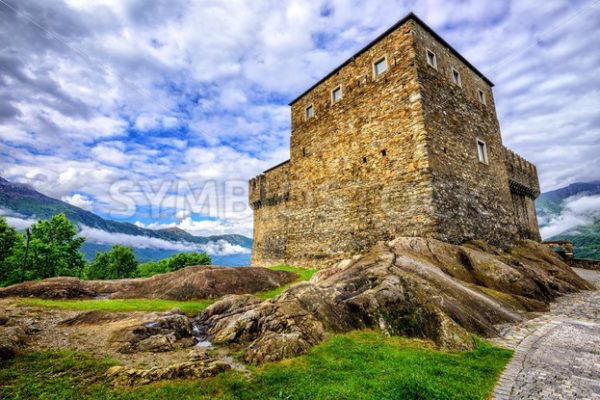 Castel Sasso Corbaro, Bellinzona, Switzerland - GlobePhotos - royalty free stock images