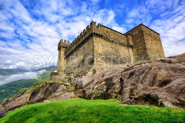 Castel Sasso Corbaro, Bellinzona, Switzerland - GlobePhotos - royalty free stock images