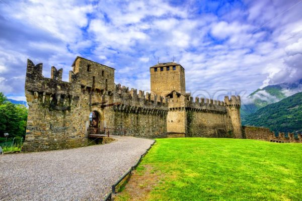 Castello di Montebello, Bellinzona, Switzerland - GlobePhotos - royalty free stock images