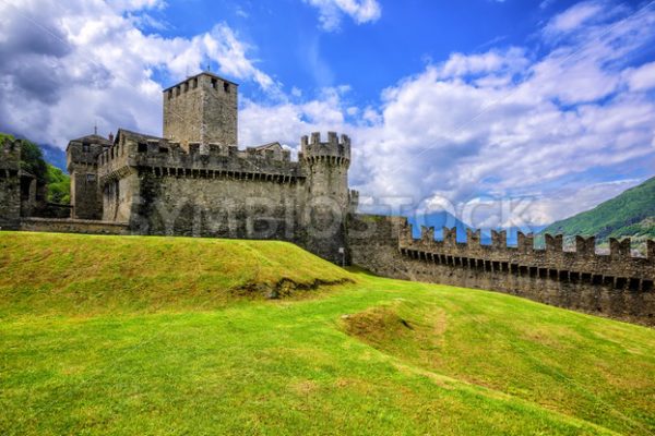 Castello di Montebello, Bellinzona, Switzerland - GlobePhotos - royalty free stock images