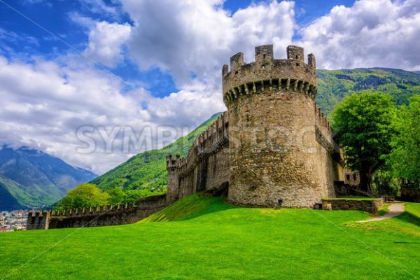 Castello di Montebello, Bellinzona, Switzerland - GlobePhotos - royalty free stock images