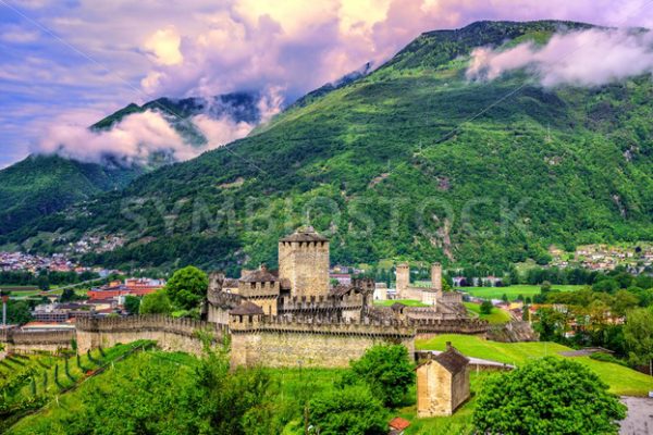 European Alps in Bellinzona, Switzerland - GlobePhotos - royalty free stock images