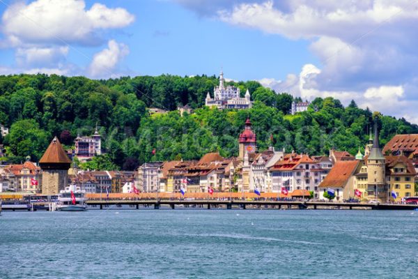 Historical medieval Old Town of Lucerne, Switzerland - GlobePhotos - royalty free stock images