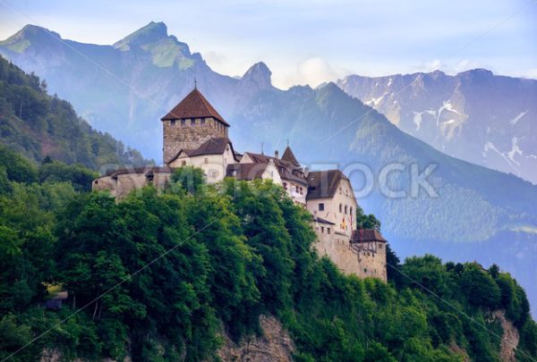 Vaduz Castle, Liechtenstein, Alps mountains, Europe - GlobePhotos - royalty free stock images