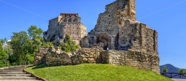 The Sacra di San Michele monastery, Turin, Italy - GlobePhotos - royalty free stock images