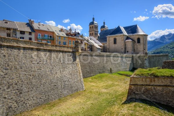 The Walls and the Old Town of Briancon, France - GlobePhotos - royalty free stock images