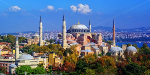 Hagia Sophia basilica in Istanbul city, Turkey - GlobePhotos - royalty free stock images