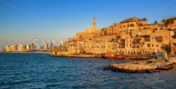 Jaffa Old Town and Tel Aviv skyline, Israel - GlobePhotos - royalty free stock images