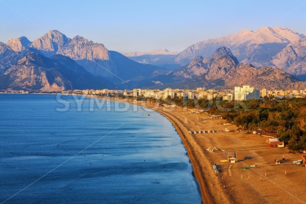 Antalya, Konyaalti sand beach, Turkey - GlobePhotos - royalty free stock images