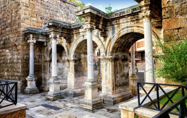 Hadrians’s Gate in Antalya, Turkey - GlobePhotos - royalty free stock images