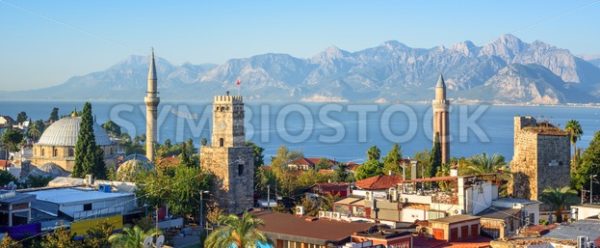 Panoramic view of Antalya Old Town, Turkey - GlobePhotos - royalty free stock images