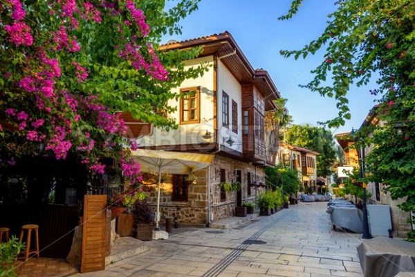 Pedestrian street in Antalya Old Town, Turkey - GlobePhotos - royalty free stock images