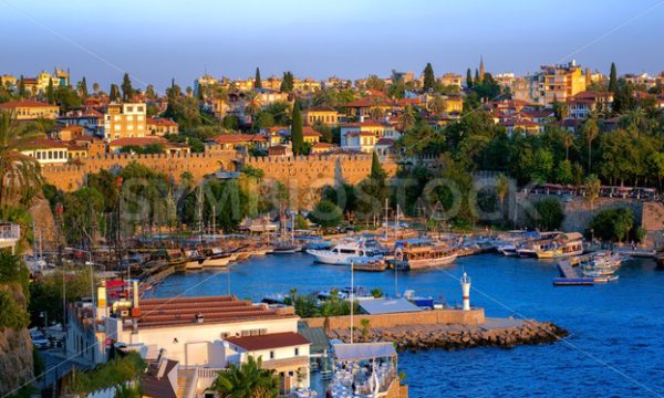 Antalya, Turkey, the Kaleici Old Town and harbour - GlobePhotos - royalty free stock images