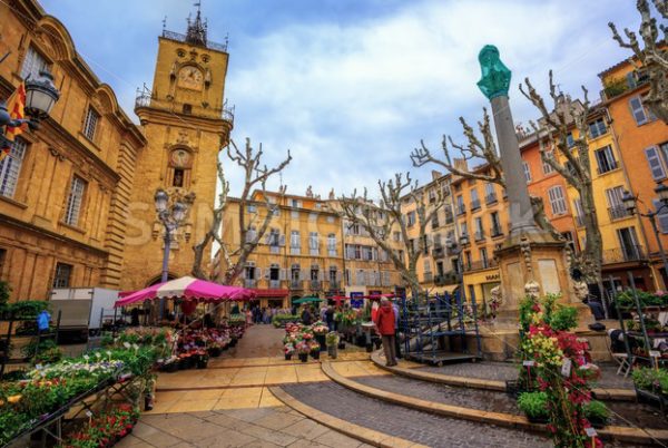 Aix-en-Provence Old Town market, France - GlobePhotos - royalty free stock images