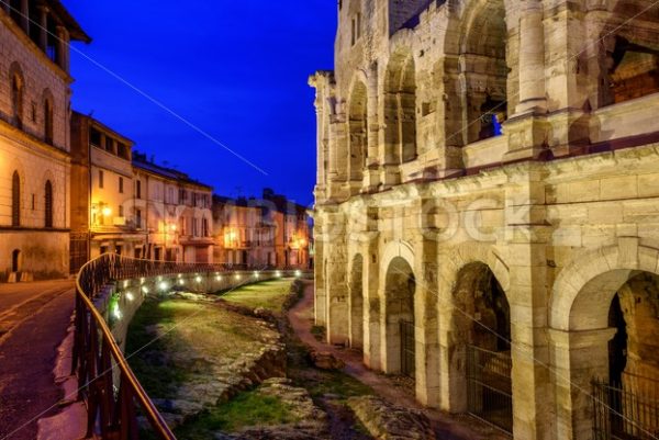 Arles Old Town and roman amphitheatre, Provence, France - GlobePhotos - royalty free stock images