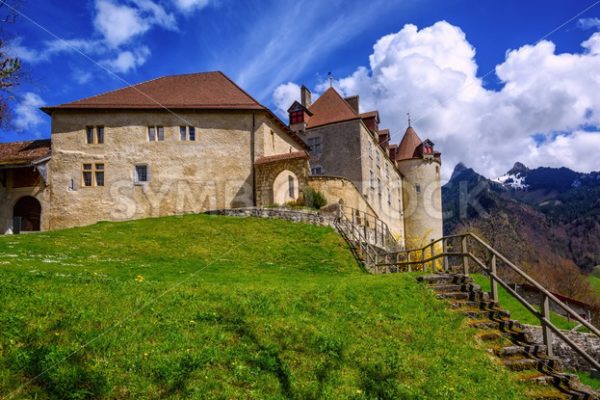 Castle of Gruyeres, Fribourg canton, Switzerland - GlobePhotos - royalty free stock images