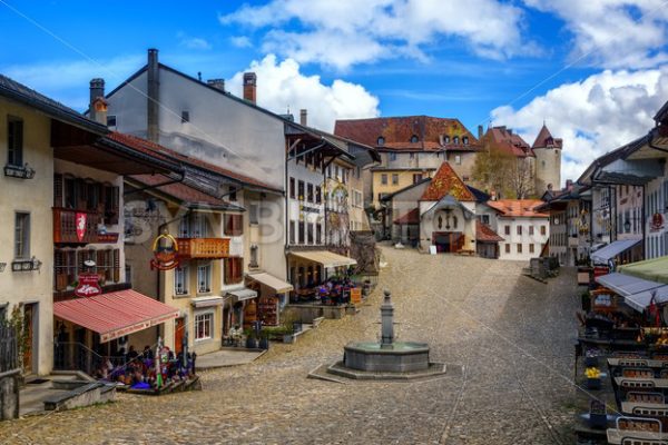 Old Town of Gruyeres, Switzerland - GlobePhotos - royalty free stock images