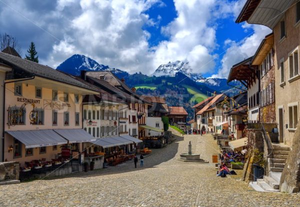 Old Town of Gruyeres, Switzerland - GlobePhotos - royalty free stock images