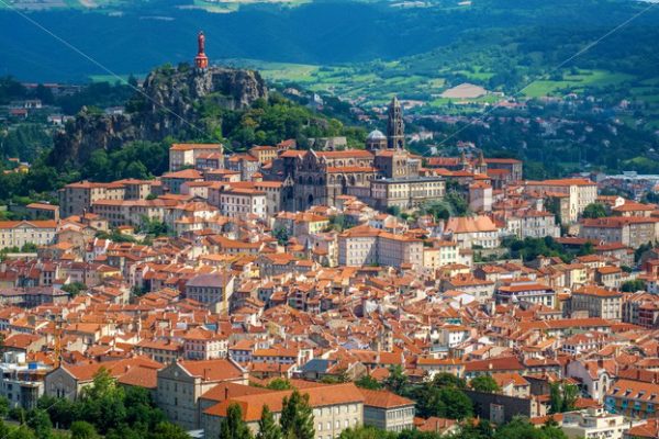 Le Puy-en-Velay town, France, panoramic view - GlobePhotos - royalty free stock images