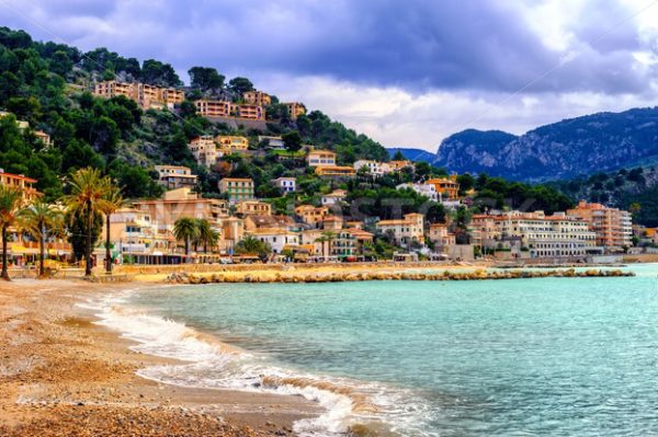 Port de Soller sand beach, Mallorca, Spain - GlobePhotos - royalty free stock images