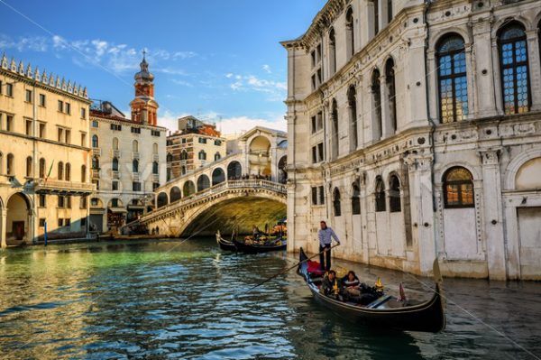 Rialto bridge on the Grand Canal, Venice, Italy - GlobePhotos - royalty free stock images