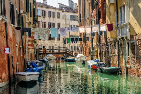 Venice, Italy, washes hanging over canal - GlobePhotos - royalty free stock images